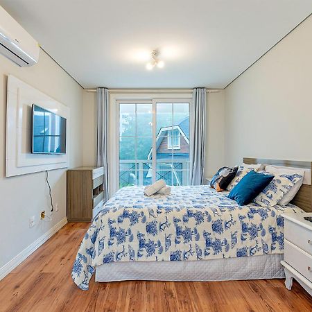 Incrivel Apartamento A 500M Da Rua Coberta Gramado Ngoại thất bức ảnh